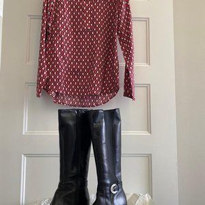 Botas black altas Leather